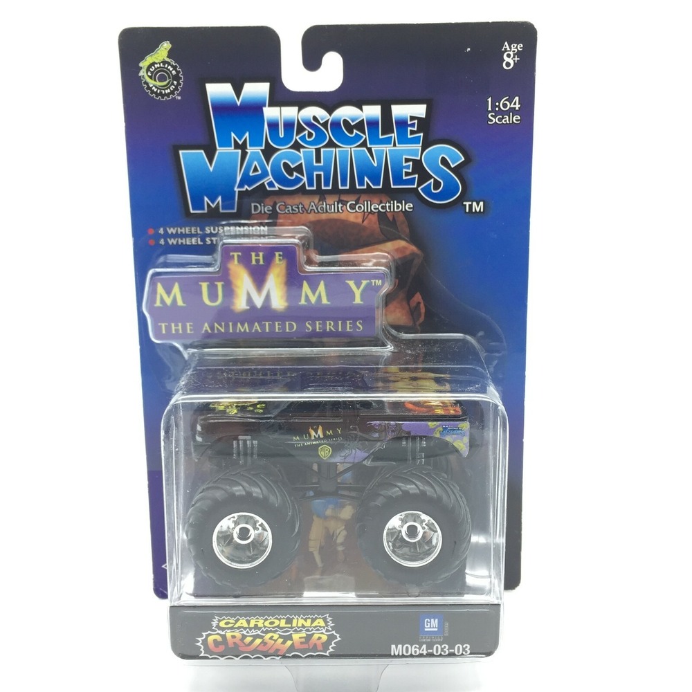 Muscle Machines The Mummy Carolina Crusher Monster Truck Pickup 4x4 Diecast 1/64